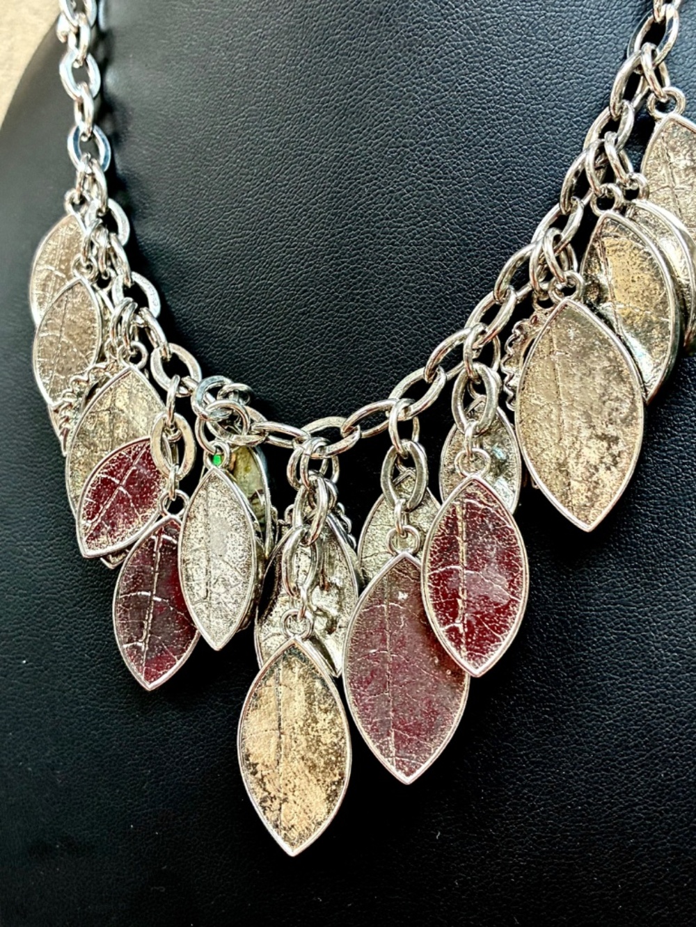 Reversible Statement Necklace & Matching Earrings - Picture 4 of 4